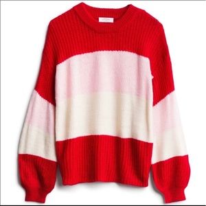 Katie Sturino Color Block Pullover Sweater